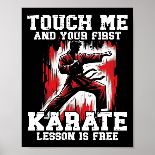 空手おもしろい柔道男性へTouchMe First Karate Le ポスター (正面)