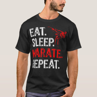 空手が大好きだ Eat Sleep Karate Repeat 面白い 空手家 ギフト Tシャツ