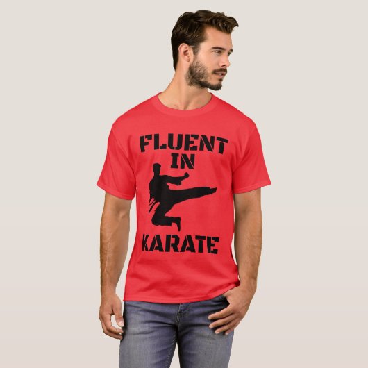 空手が得意な人におすすめの面白い空手Tシャツ Tシャツ (正面フル)