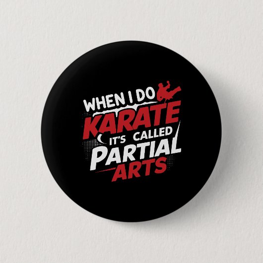 空手するときは部分芸術と呼ぶ 9 缶バッジ (正面)
