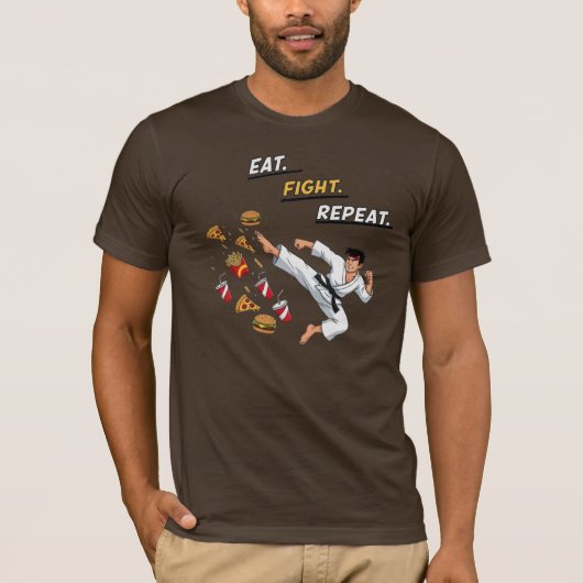 空手でガンバ!ヘルシーウォーズ Tシャツ (正面)