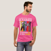 空手で負けないヴィンテージテコンドー空手 Tシャツ (正面フル)