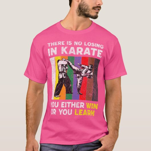 空手で負けないヴィンテージテコンドー空手 Tシャツ (正面)