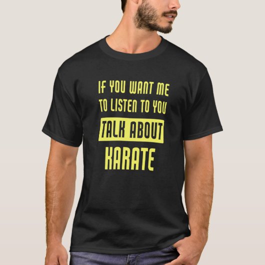 空手について語る Tシャツ (正面)