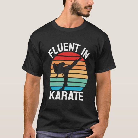 空手に堪能おもしろいだ Tシャツ (正面)