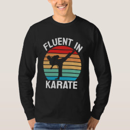 空手に堪能おもしろいだ Tシャツ