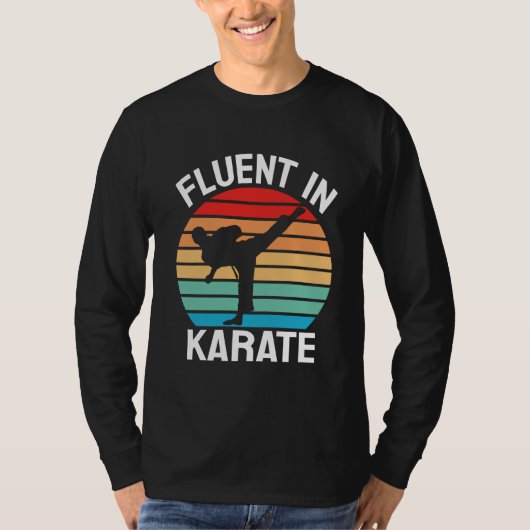 空手に堪能おもしろいだ Tシャツ (正面)