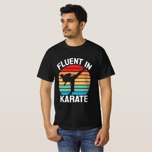 空手に堪能おもしろいだ Tシャツ (正面フル)