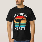 空手に堪能おもしろいだ Tシャツ (正面)