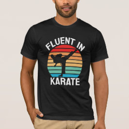 空手に堪能おもしろいだ Tシャツ