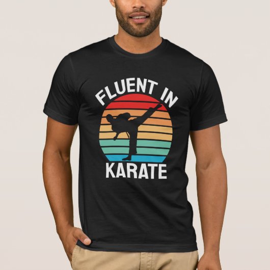 空手に堪能おもしろいだ Tシャツ (正面)
