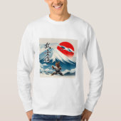 空手ねこ Tシャツ (正面)