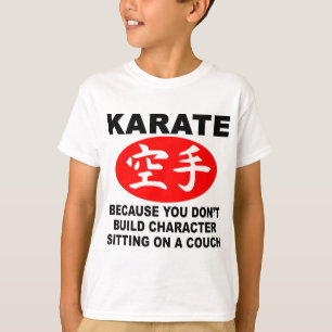 空手のキャラクター Tシャツ