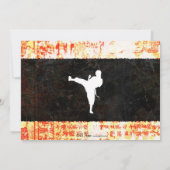 空手のパーティの招待状 招待状 (裏面)