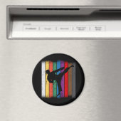 空手のベルトカラーシルエット マグネット (インサイチュ (食洗機))