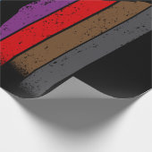 空手のベルトカラーシルエット ラッピングペーパー (角)