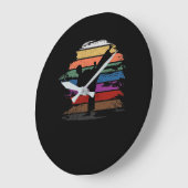 空手のベルトカラーズ ラージ壁時計 (傾斜)
