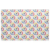 空手の三色の紋章 ファブリック (ファットクウォーター)