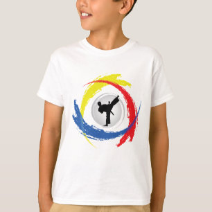 空手の三色の紋章 Tシャツ