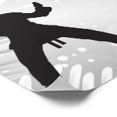 空手の冬疑問に思の写真と名前 ポスター (角)