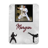 空手の冬疑問に思の写真と名前 マグネット (縦)