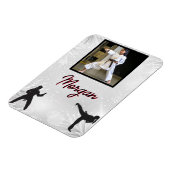 空手の冬疑問に思の写真と名前 マグネット (左側)