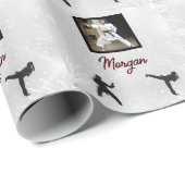 空手の冬疑問に思の写真と名前 ラッピングペーパー (ロールコーナー)