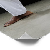 空手の制服を着た少年（15歳） ポスター (角)