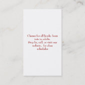 空手の名刺 名刺 (裏面)