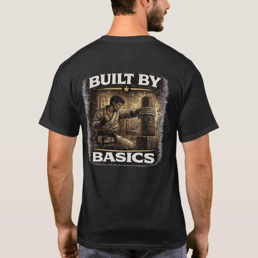 空手の基礎で築く Tシャツ (裏面)