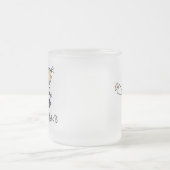 空手の女の子のTシャツおよびギフト フロストグラスマグカップ (中央)