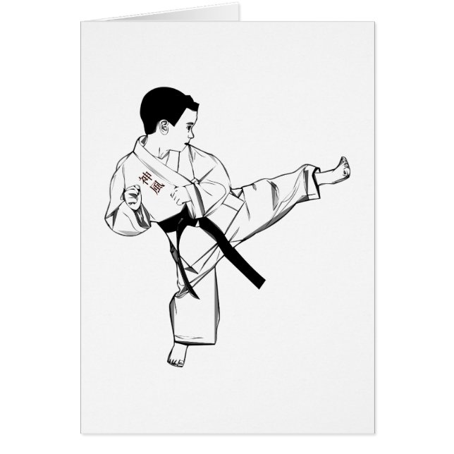 空手の子供 (正面)