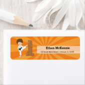 空手の子供 ラベル (インサイチュ)