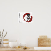 空手の子犬のチャンプ ポスター (キッチン)