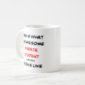 空手の学生素晴らし、 コーヒーマグカップ (正面左)