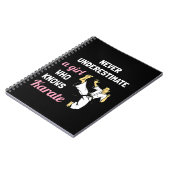 空手の少女Gを知っている少女を決して過小評価しない ノートブック (左側)