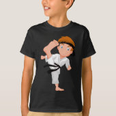 空手の少年 Tシャツ (正面)
