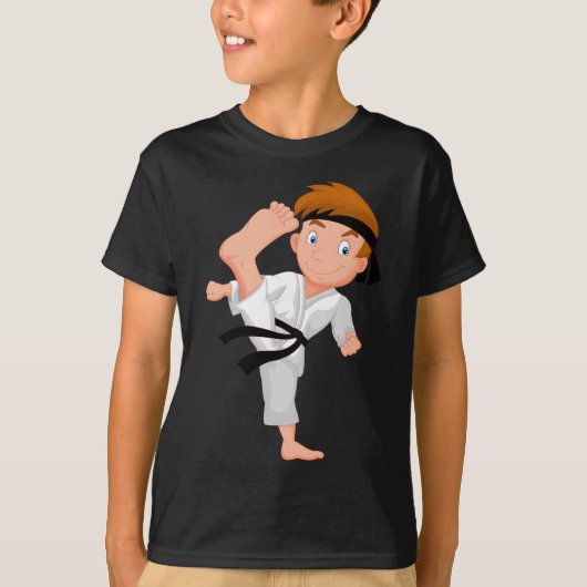 空手の少年 Tシャツ (正面)