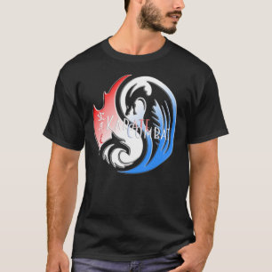 空手の戦いスパーリングブド武術アーツスポーツ  Tシャツ