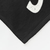 空手の戦士レジェンドサスカッチ先生大足マル フリースブランケット (角)