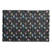 空手の抽象的な星 スパークル 枕カバー (裏面)