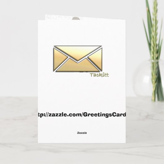 空手の挨拶状 カード (裏面)