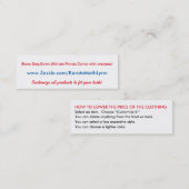 空手の数学のリンZazzleの名刺 スキニー名刺 (正面/裏面)