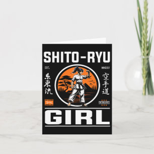空手の精妙さとスタイルをデザインした「お竜」ガール! カード