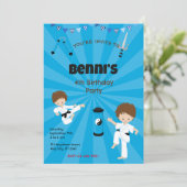 空手の誕生日パーティーへの招待 シーズンカード (スタンド正面)