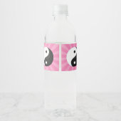 空手の誕生日パーティーウォーターボトルラベルガール ペットボトルラベル (裏面)