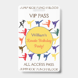 空手の誕生日パーティーVIPオールアクセスパス バッジ