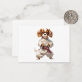 空手の足:武術・アーツマスター ノートカード (正面/裏面インサイチュ)