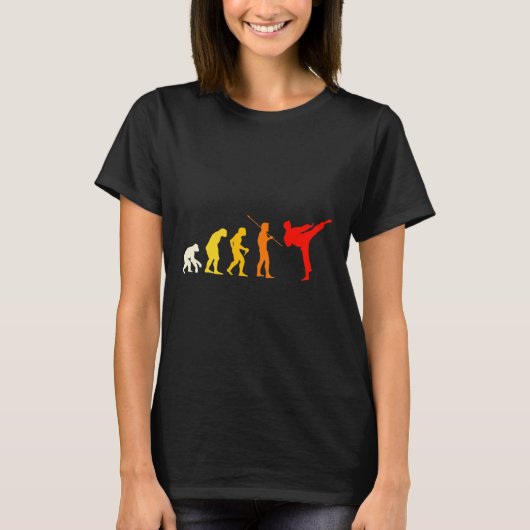 空手の進化 功夫 松濤館 ギフト 武道 Tシャツ (正面)