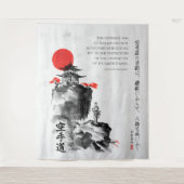 空手の道 – 船越義珍の知恵 タペストリー (正面)